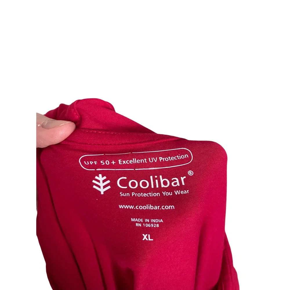 Coolibar Hooded Beach Swim Cover Up Dress UPF 50+ Sun Protection XL Coastal